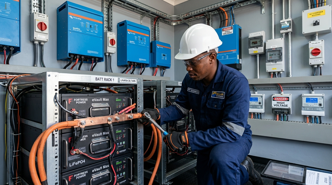 Commercial Solar Power & LiFePO4 Battery Storage